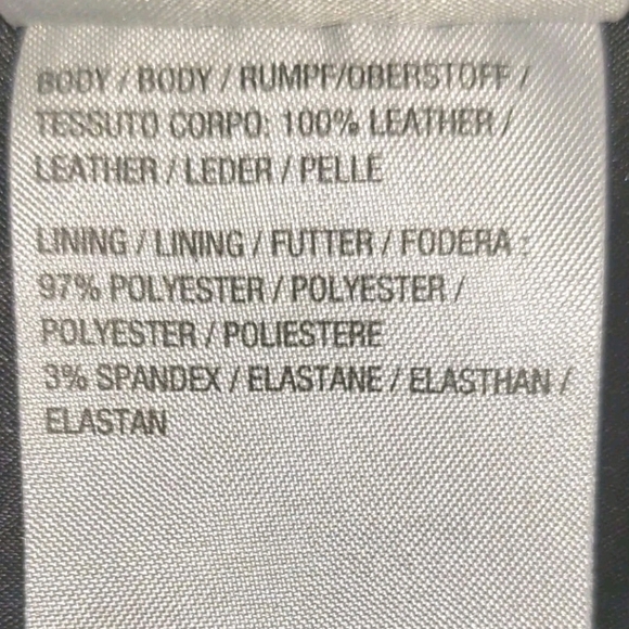 American Leather Co. Sz 16 Soft Leather Moto Jacket Black QVC Retail $319 - Picture 12 of 15